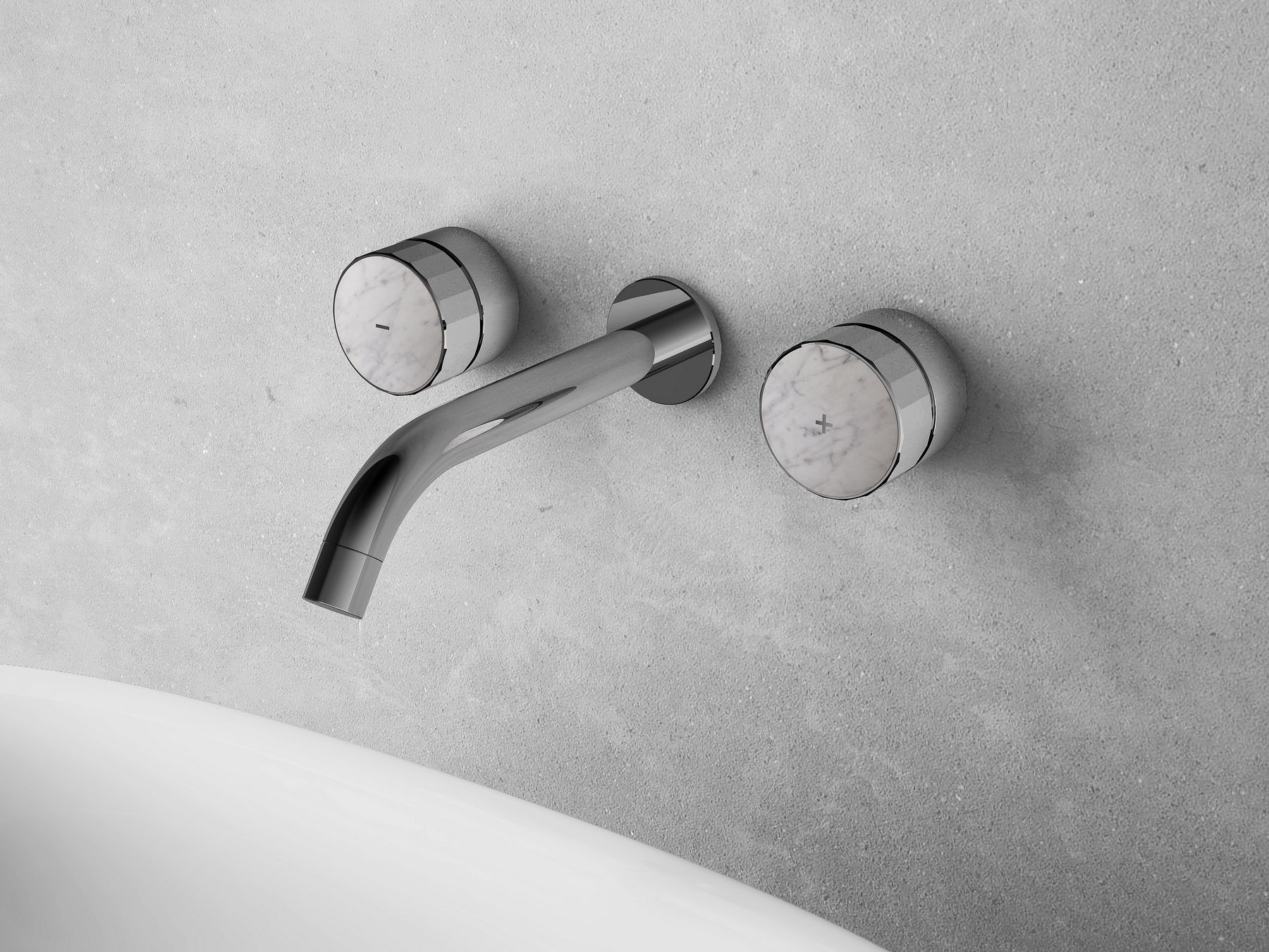 Смеситель для раковины с 3 отверстиями FIMA CARLO FRATTINI текстура ARCH-00082810 - Вид №1