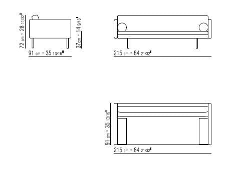 Кожаный диван Flexform MAGISTER ARCH-00007781 - Вид №4