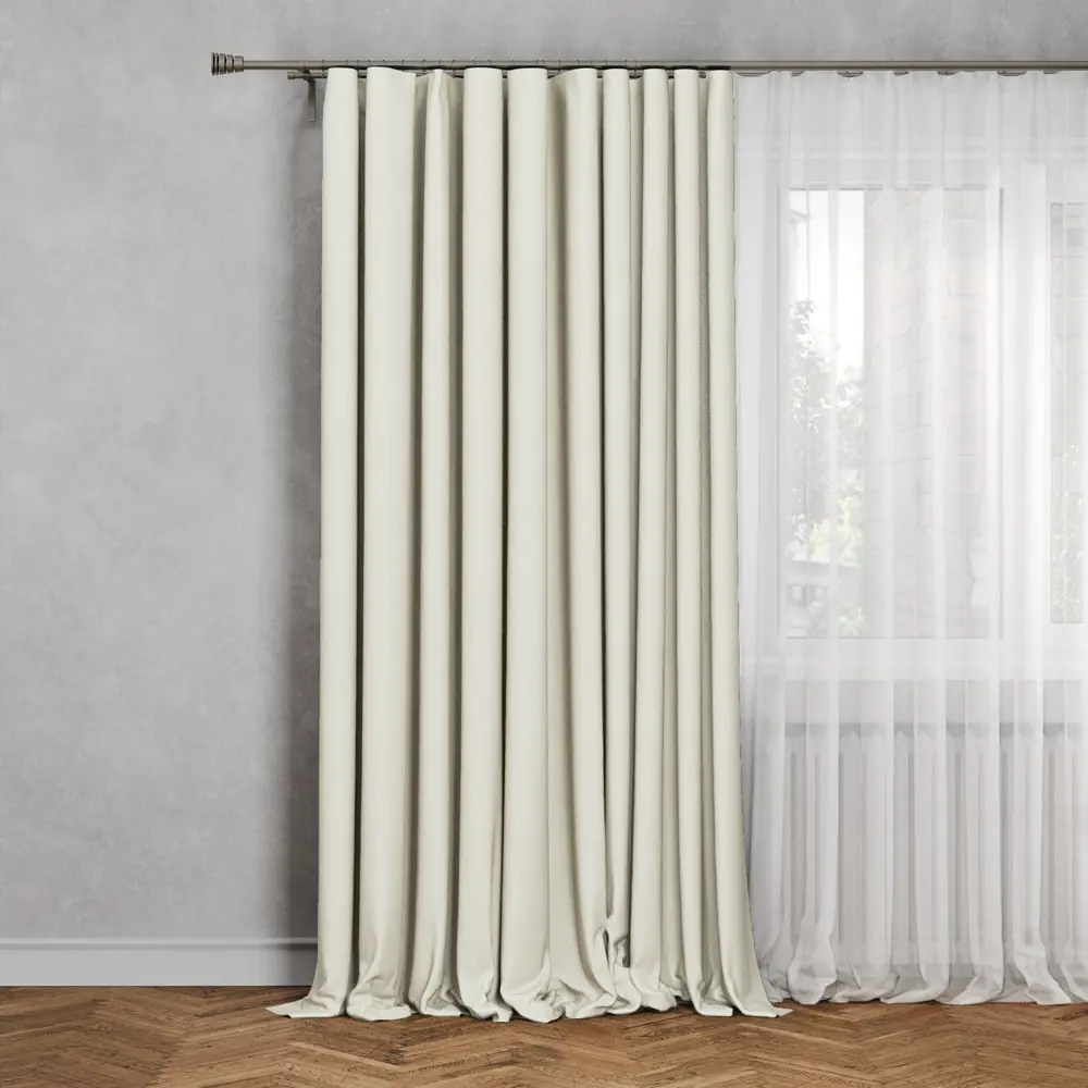 Штора на ленте Inspire Orel 200x280 см цвет кремовый 88935268 STLM-2040661 