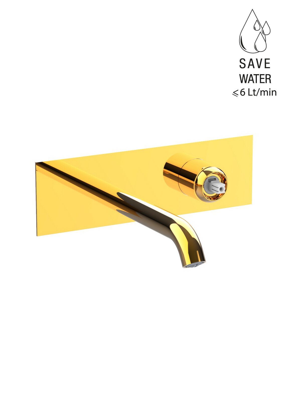 Настенный смеситель для раковины с 2 отверстиями без слива Rubinetterie Frattini Pepe XLS ARCH-00148159 - Вид №2