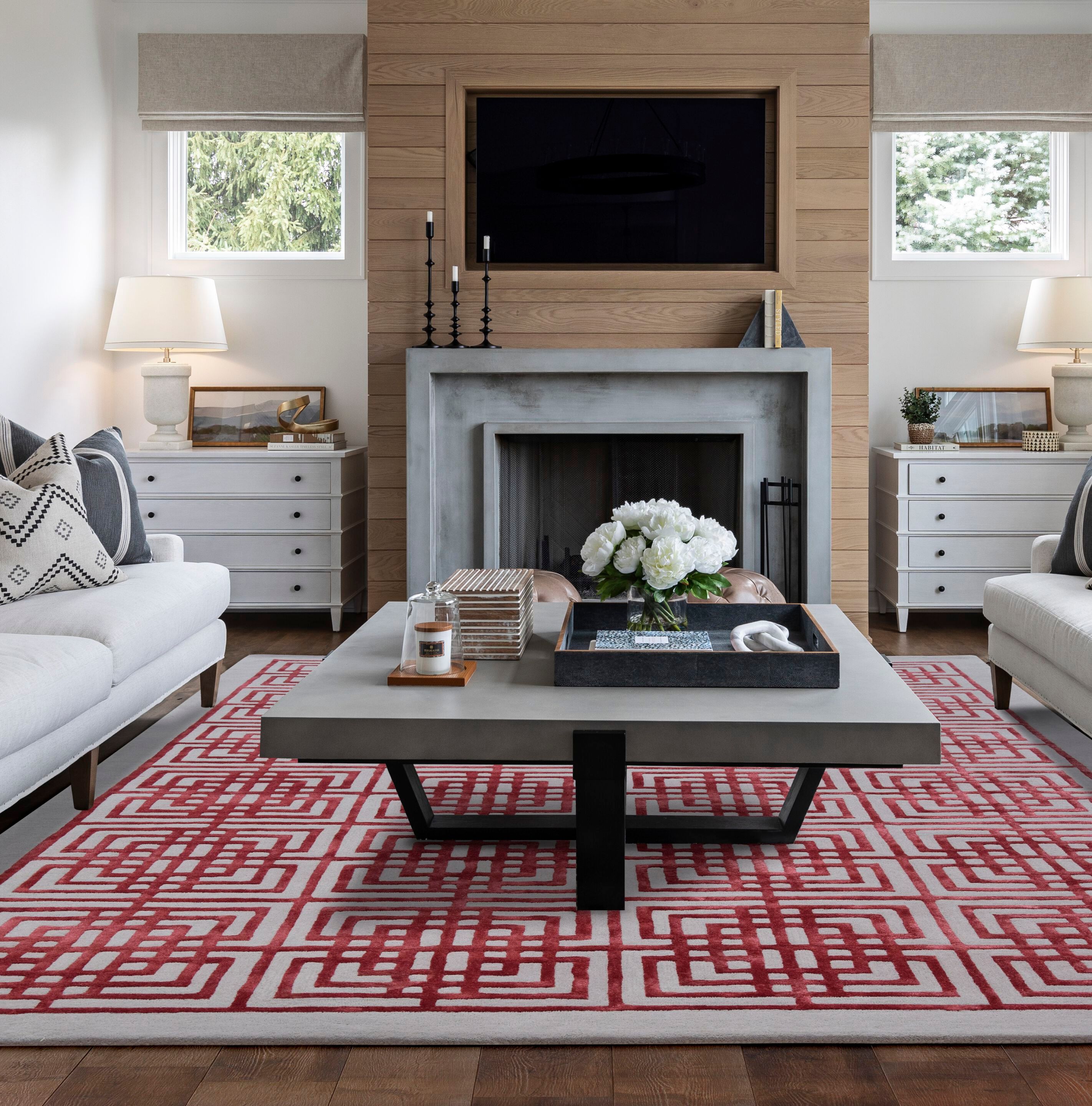 Прямоугольный ковер с длинным ворсом с геометрическим рисунком Ademi Exclusive ARCH-00075450 - Вид №2