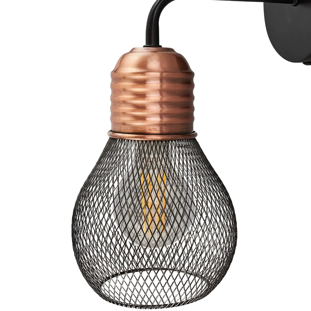 Бра Freya: настенный светильник в стиле лофт с металлической сеткой 89168239 STLM-0920387 - Вид №3