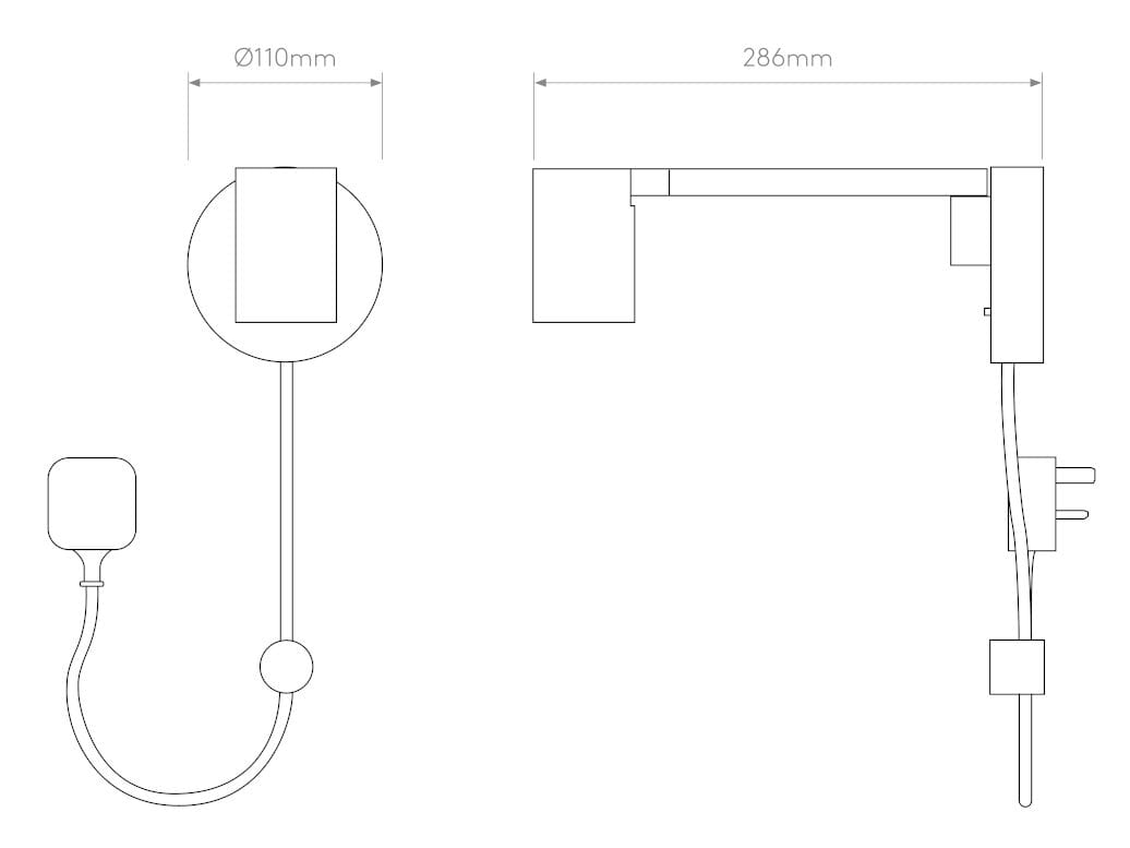 Регулируемый стальной светодиодный настенный прожектор Astro Lighting Ascoli ARCH-00125463 - Вид №3