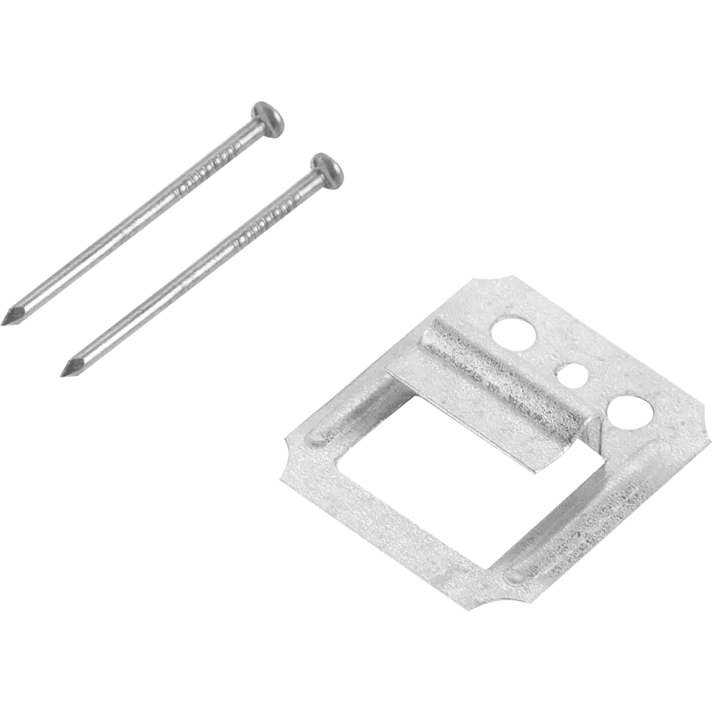 Кляймеры оцинкованные №4 (с гвоздями), 100 шт КРЕПКО-НАКРЕПКО STLM-2125941