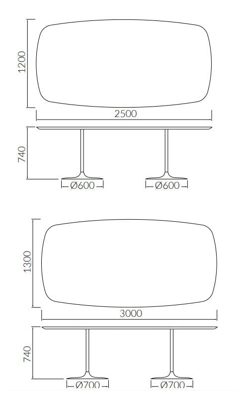 Прямоугольный ламинированный стол ALMA DESIGN Малена ARCH-00025027 - Вид №3