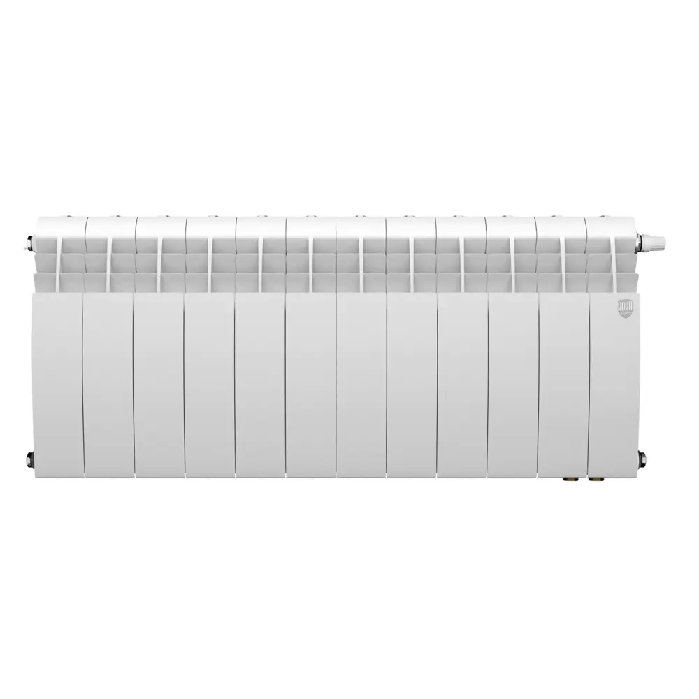 Радиатор секционный Royal Thermo Biliner 350/87 12 секций нижнее подключение биметалл белый Отсутствует STLM-2025058 - Вид №1