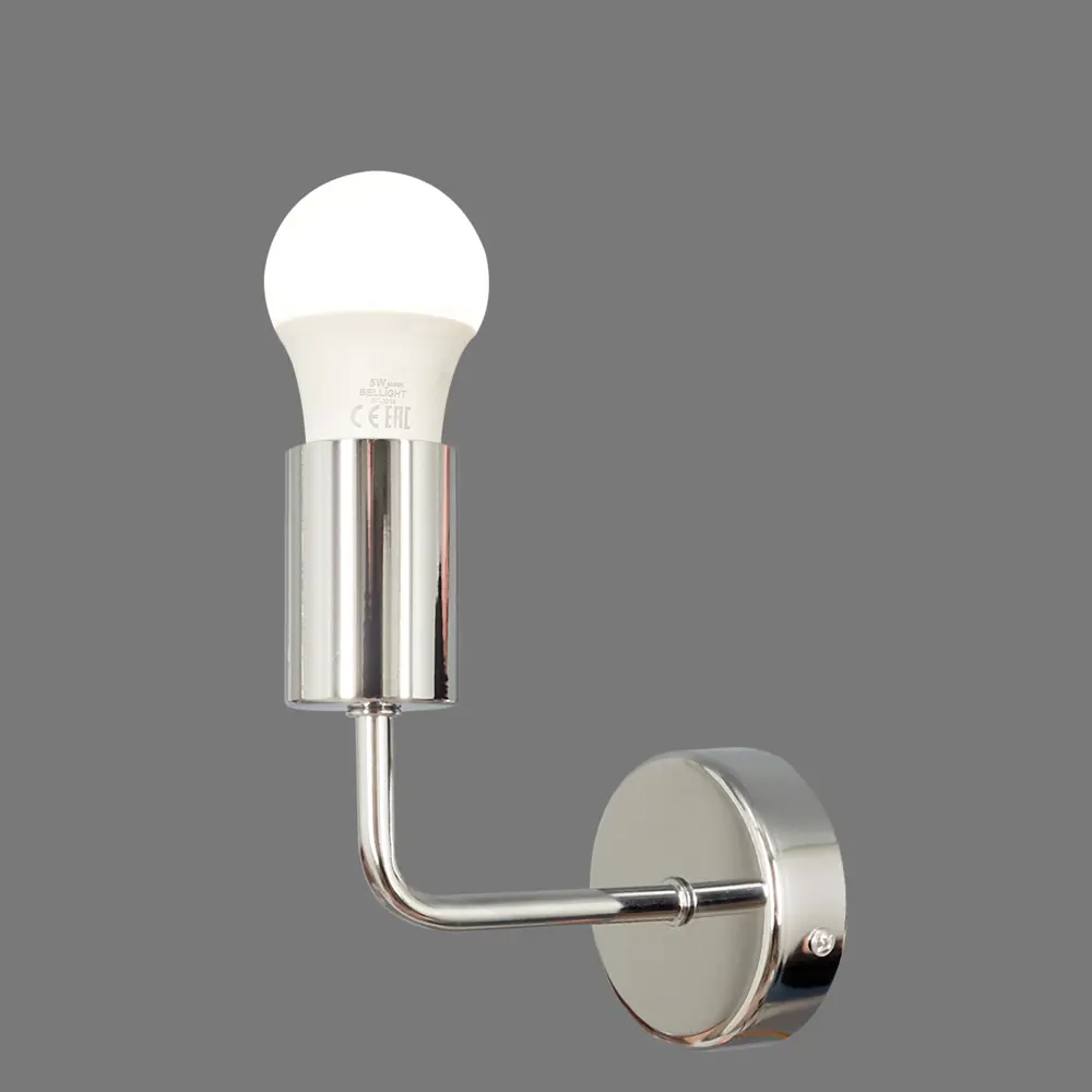 Бра 1хE27х75 Вт, цвет хром ЛАБОРАТОРИЯ СВЕТА "33 ИДЕИ" STLM-2008372 - Вид №2