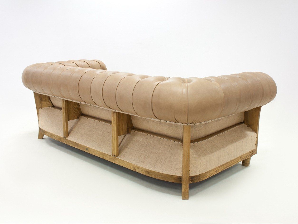 3-местный кожаный капитонный диван CREARTE COLLECTIONS Chesterfield Loor Essence ARCH-00061646 - Вид №8