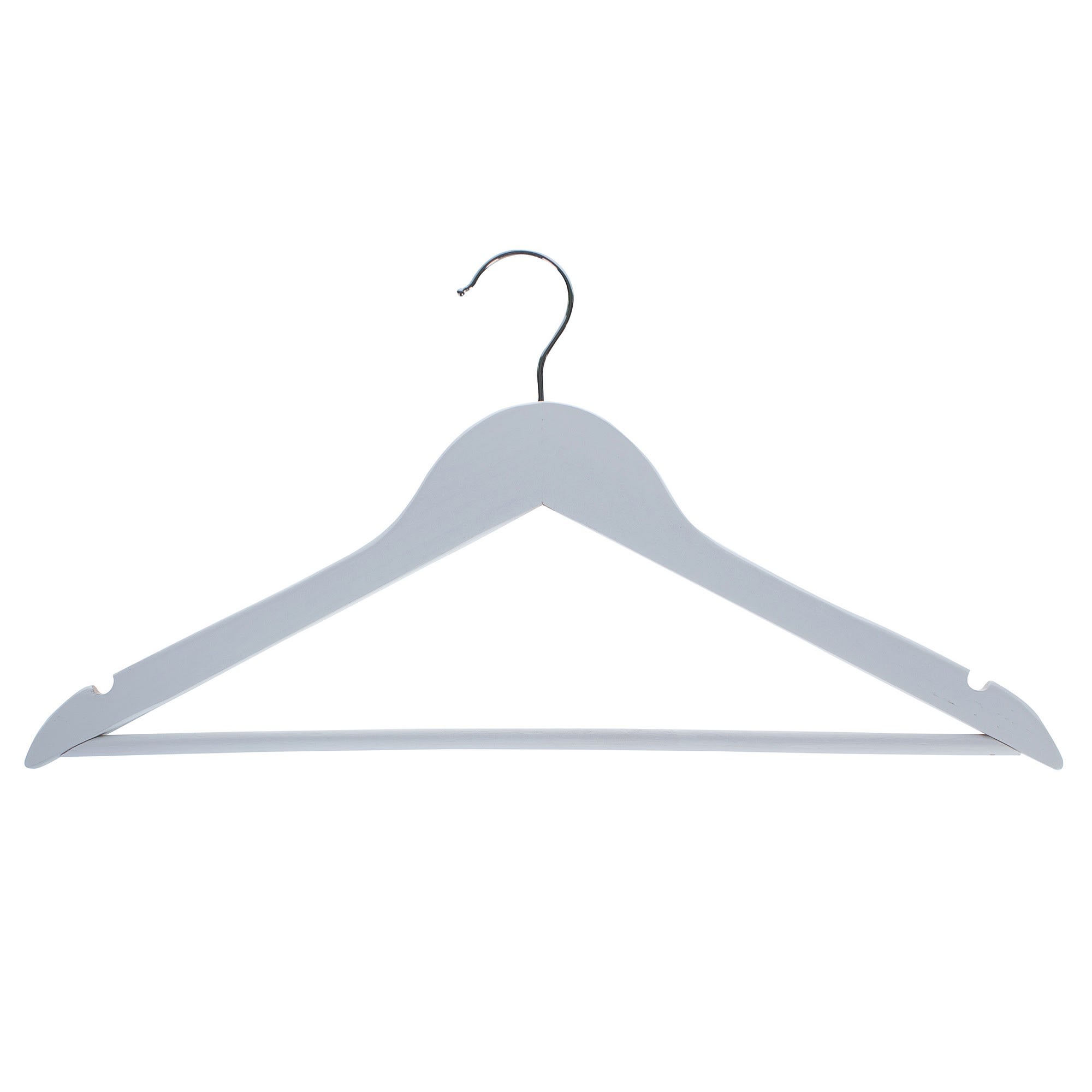 18056580 Плечики дерево цвет белый, 6 шт Santreyd 