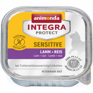 ПР0047958 Корм для кошек Integra Sensitive c ягненком и рисом при пищевой аллергии, конс. 100г Animonda