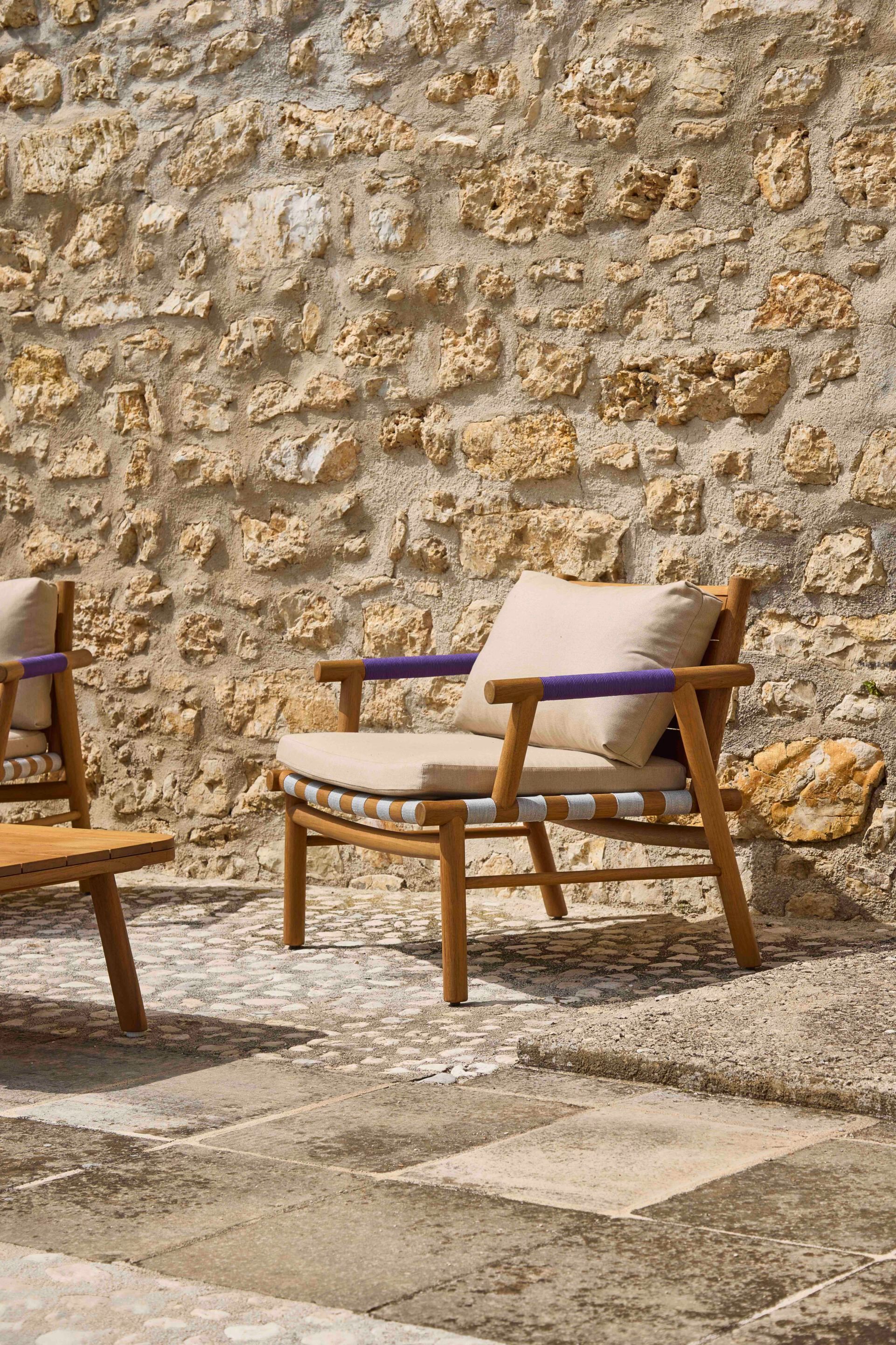 Садовое кресло из тикового дерева и Sunbrella® YAAZ Uz ARCH-00074788 - Вид №10