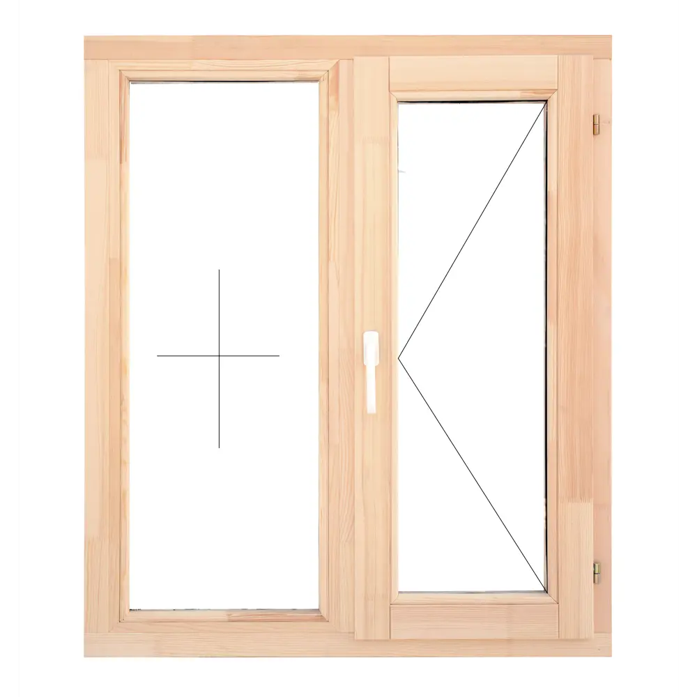 Santreyd Деревянное окно из сосны 1160×970 мм с однокамерным стеклопакетом 15048411 STLM-0005241