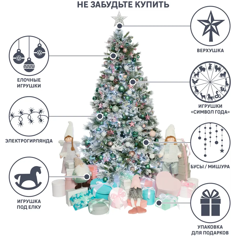 Ель новогодняя искусственная Mag Промо 210 см STLM-2037962 - Вид №1