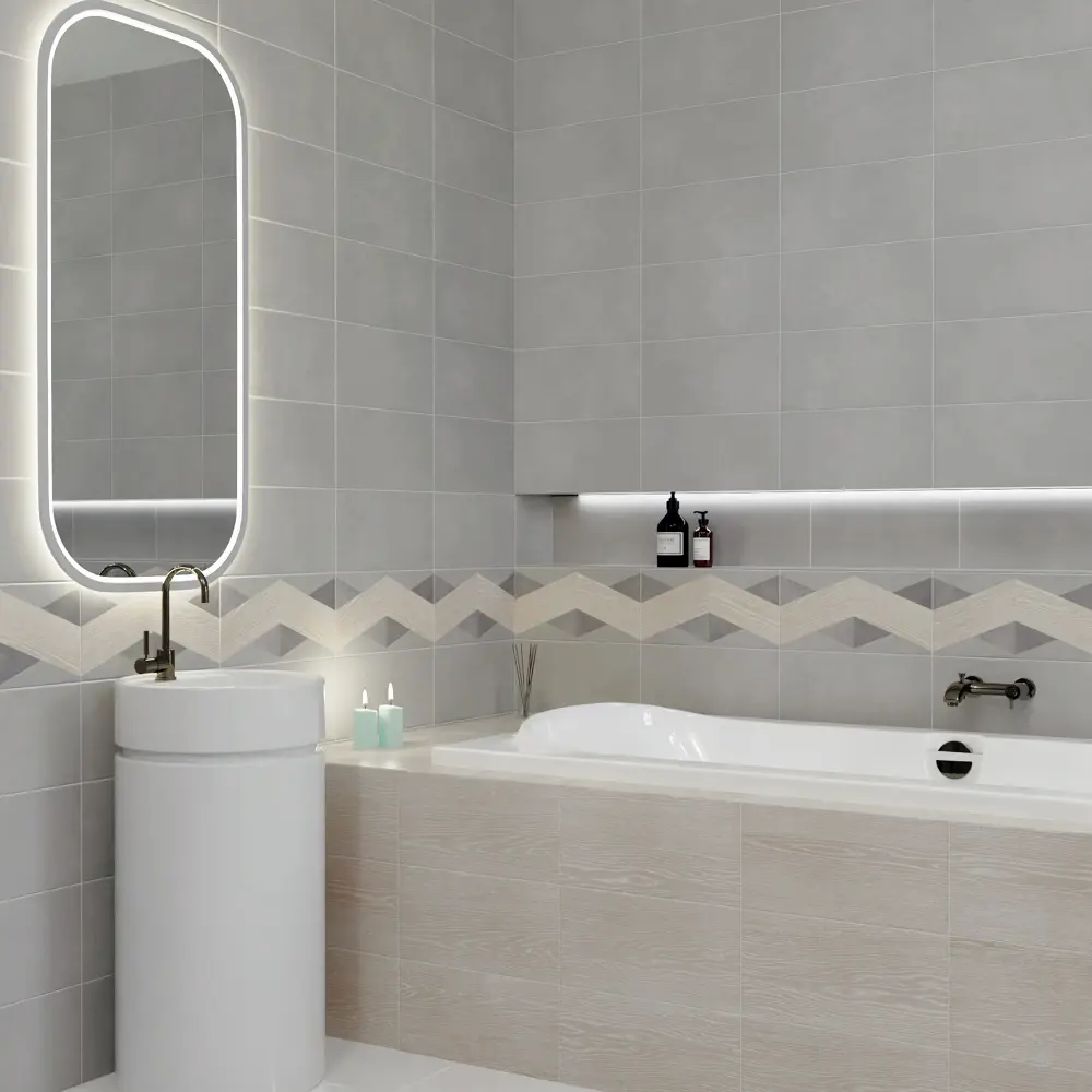 Плитка настенная KREAFORTA Mersey Wood Mix 1 20x40 см 1.2 м² матовый цвет разноцветный STLM-2159703 - Вид №4