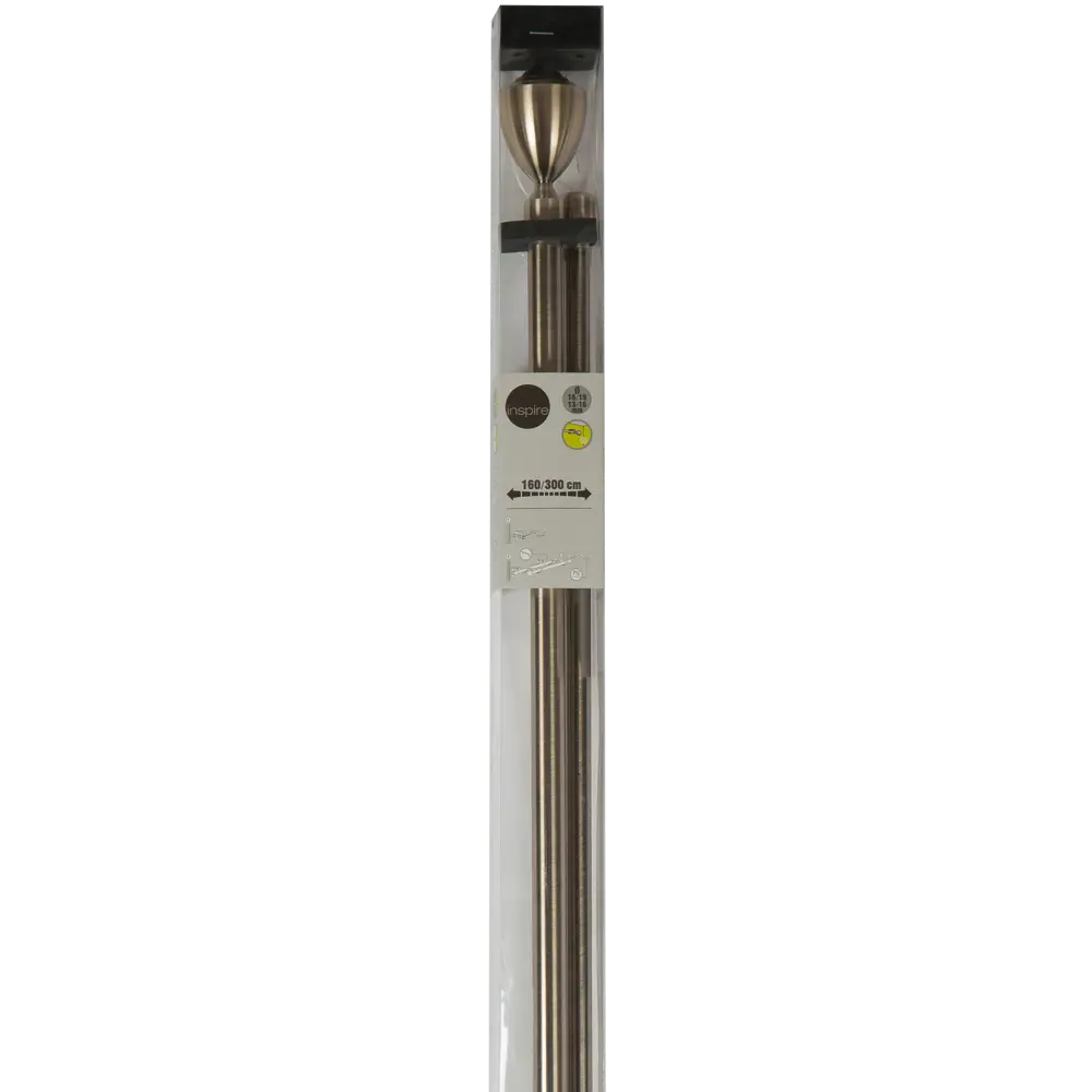 Карниз двухрядный раздвижной Inspire Троф 160-300 см цвет золотой антик STLM-2060294 - Вид №2