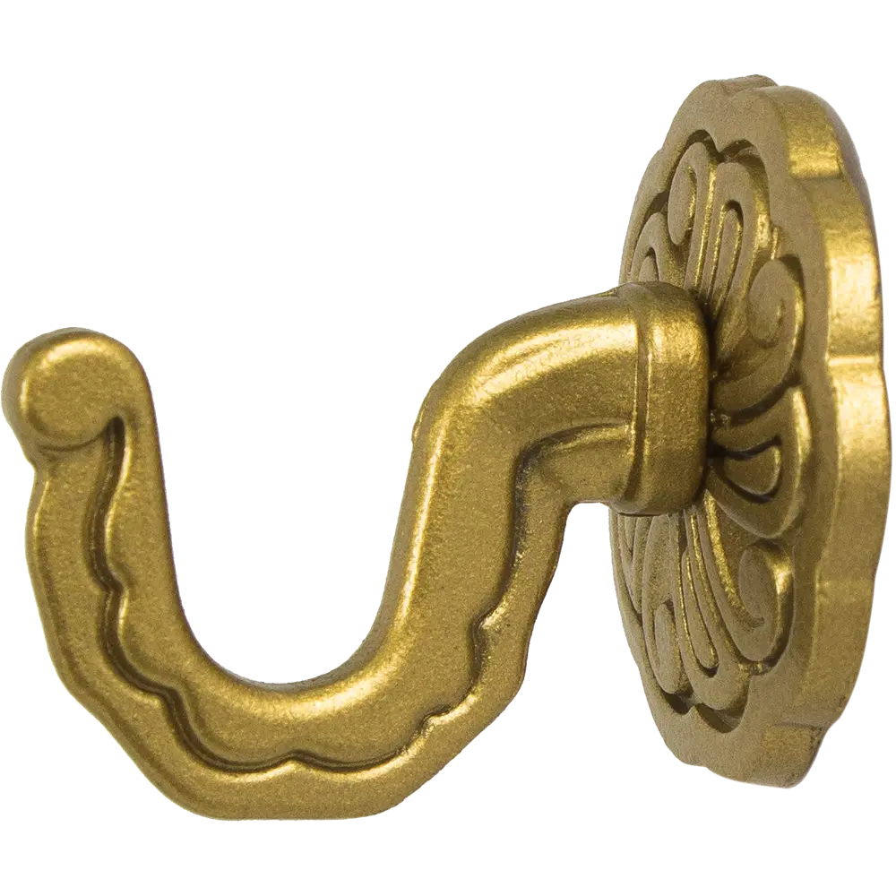 Крючок «Ампир» металл цвет матовое золото 2 шт ARTTEX STLM-2161472