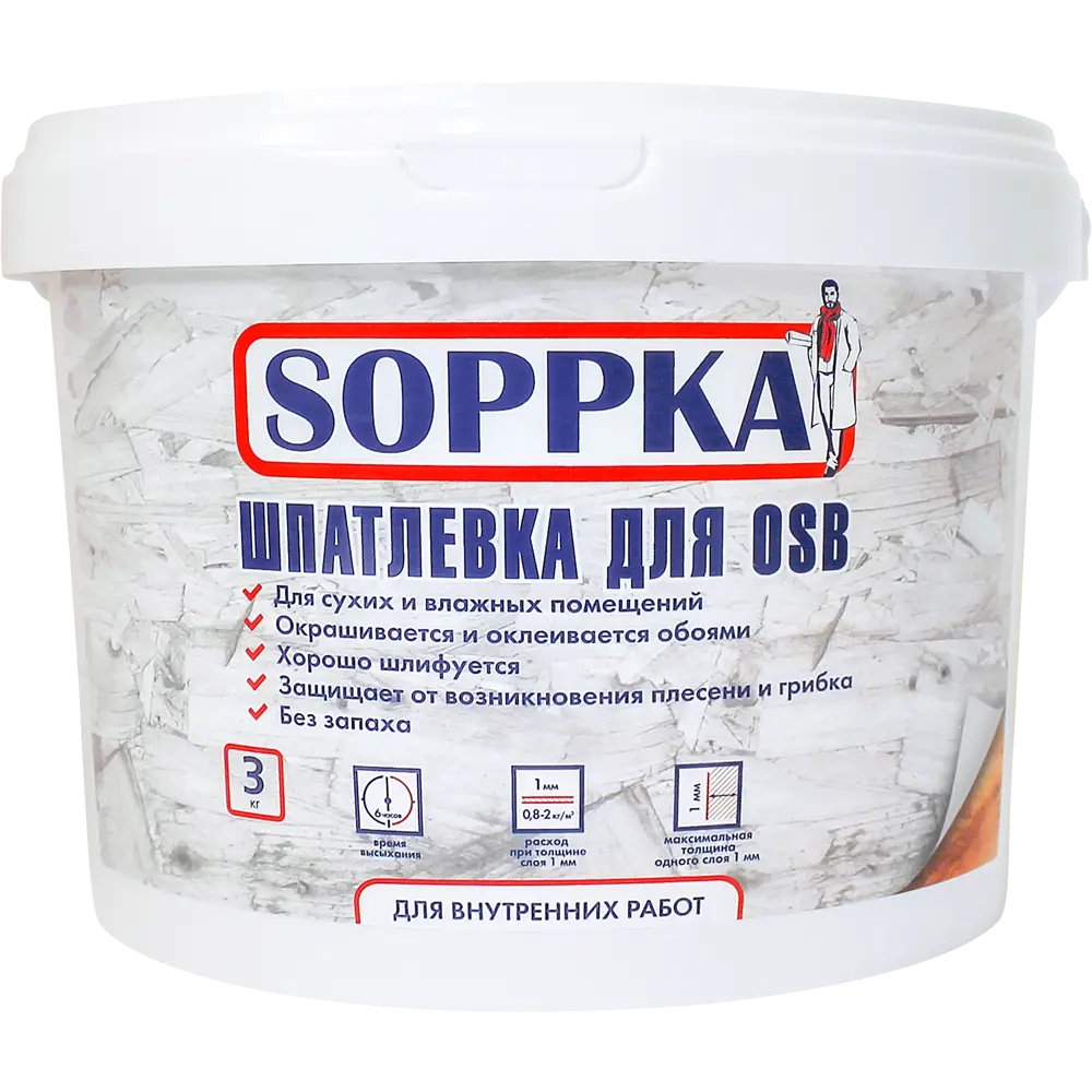 Шпатлевка Soppka для OSB 3 кг STLM-2151691