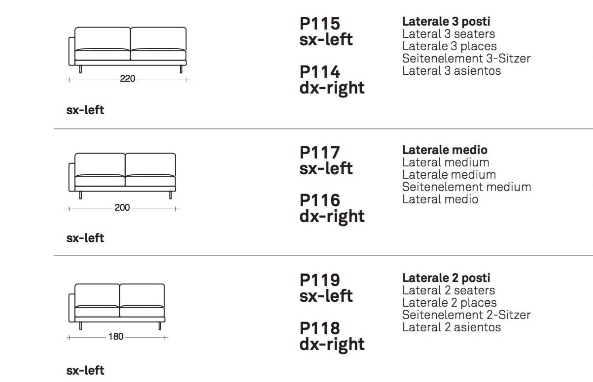 Секционный тканевый диван с полуостровом VALENTINI Slim New ARCH-00136564 - Вид №3
