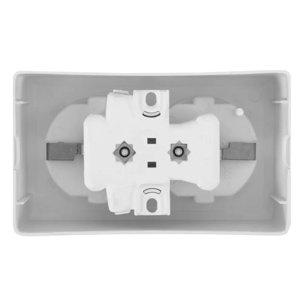 Розетка Хит 2 разъема заземление цвет белый Schneider Electric STLM-2184178 - Вид №2