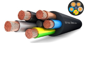 16393923 Силовой гибкий кабель XTREM H07RN-F 5х6 20 метров 3005006R20RU Top cable