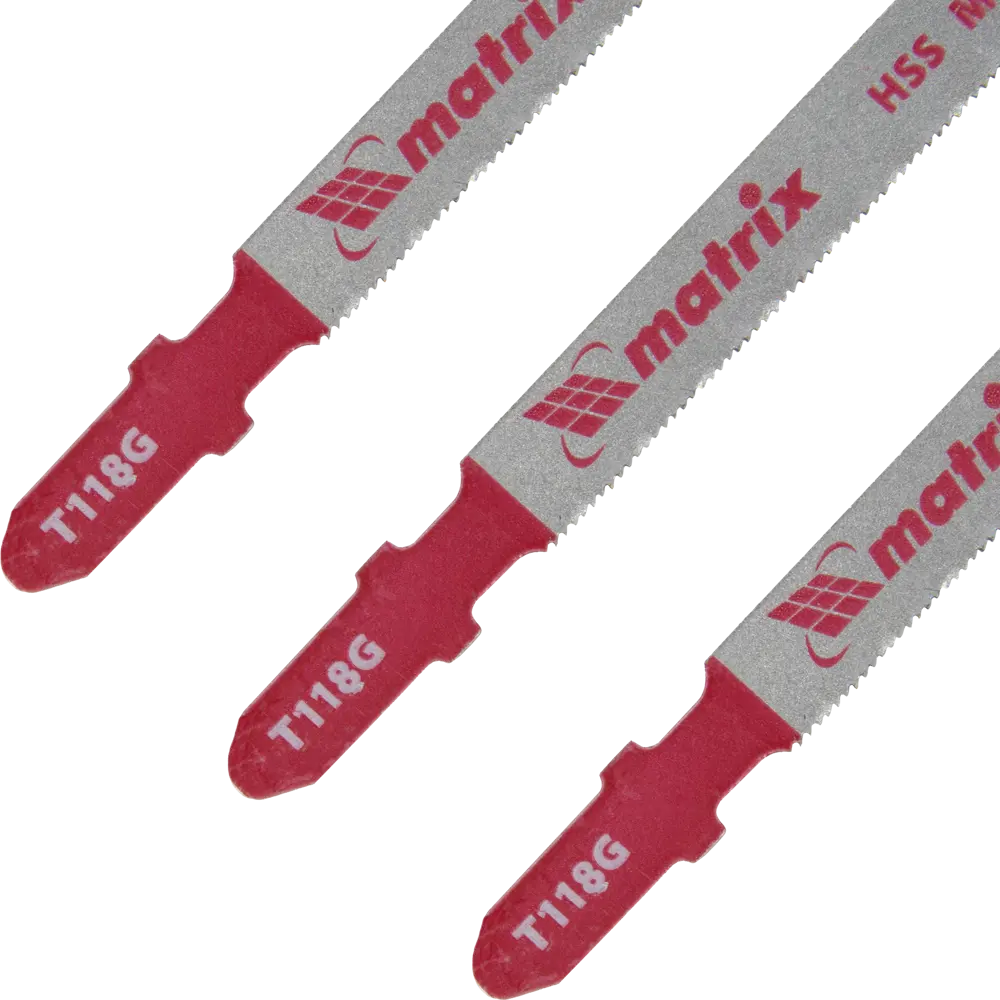 Пилка для лобзика по металлу Matrix T118G, 3 шт STLM-2116377 - Вид №2