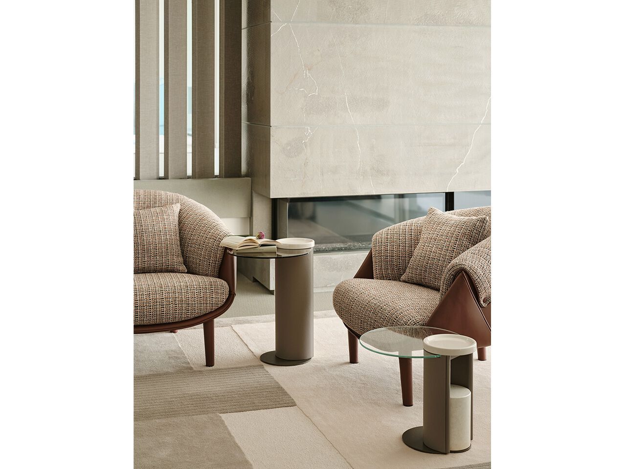 Круглый стеклянный журнальный столик Turri Nook ARCH-00022435 - Вид №3