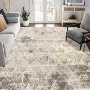 БЕЛКА Визион - ковер с рельефной текстурой 250×350 см в бежевых тонах 89424637