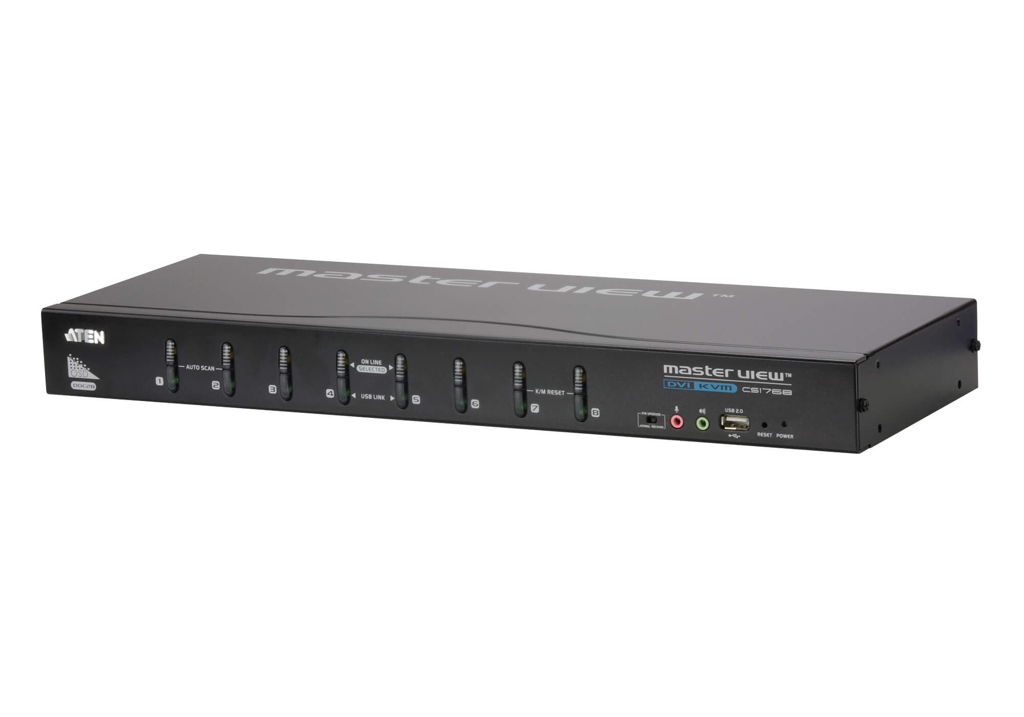 CS1768 8 port usb dvi single link kvm switch ATEN Santreyd  - Вид №2