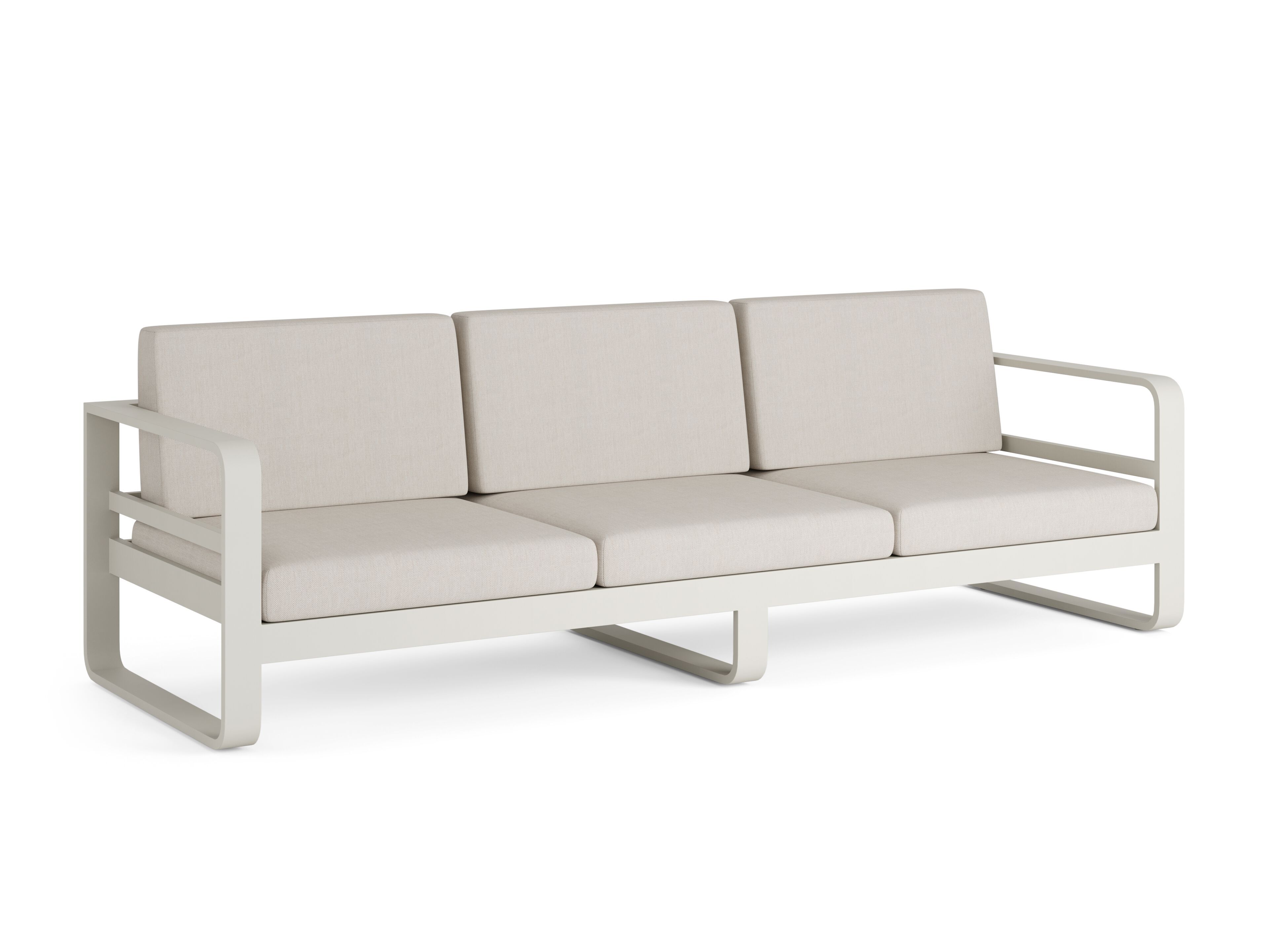 3-местный тканевый садовый диван Jati Kebon Reno ARCH-00038084