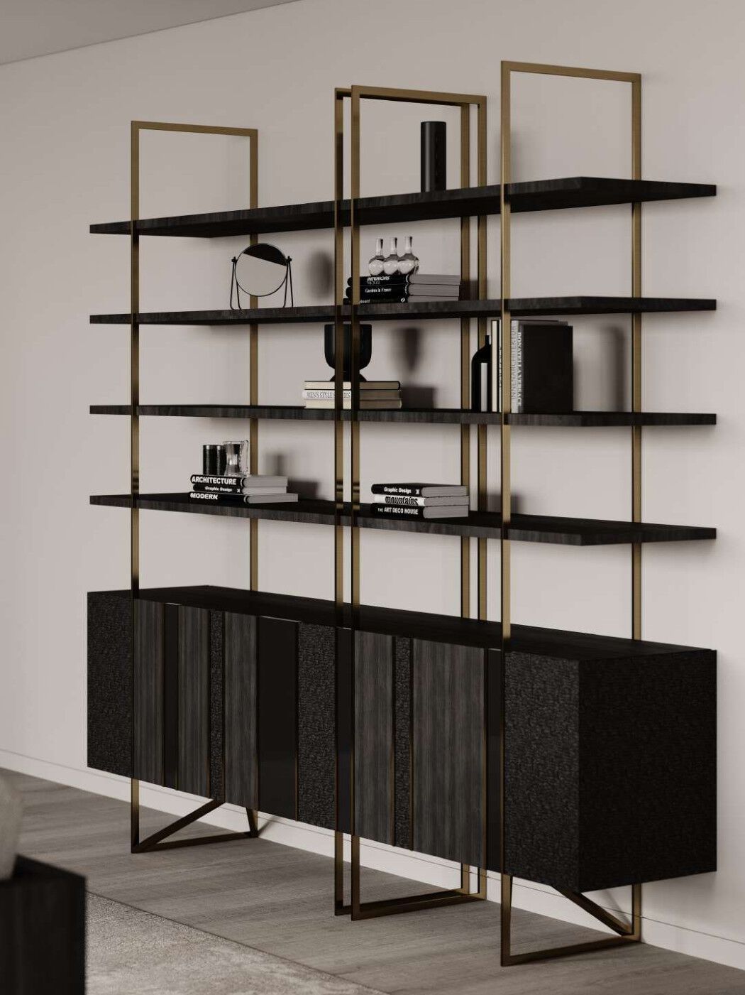 Деревянный книжный шкаф EUPHORIA Oronero ARCH-00028603 - Вид №1