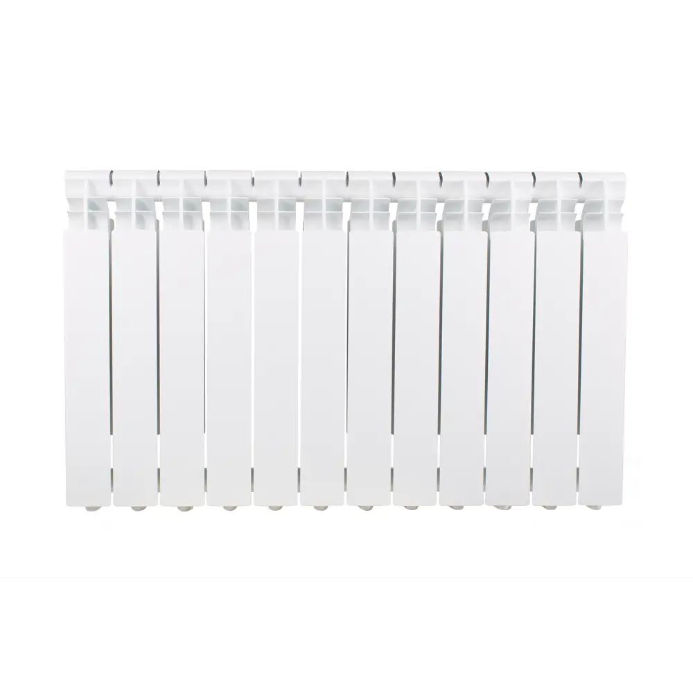 Радиатор секционный Equation Aluminium 500/96 12 секций боковое подключение алюминий белый STLM-2175040 - Вид №5