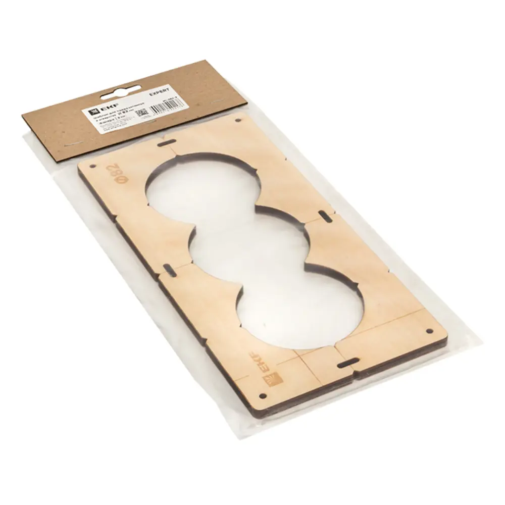 Шаблон для подрозетников EKF d 82 мм 3 поста STLM-2016355 - Вид №2