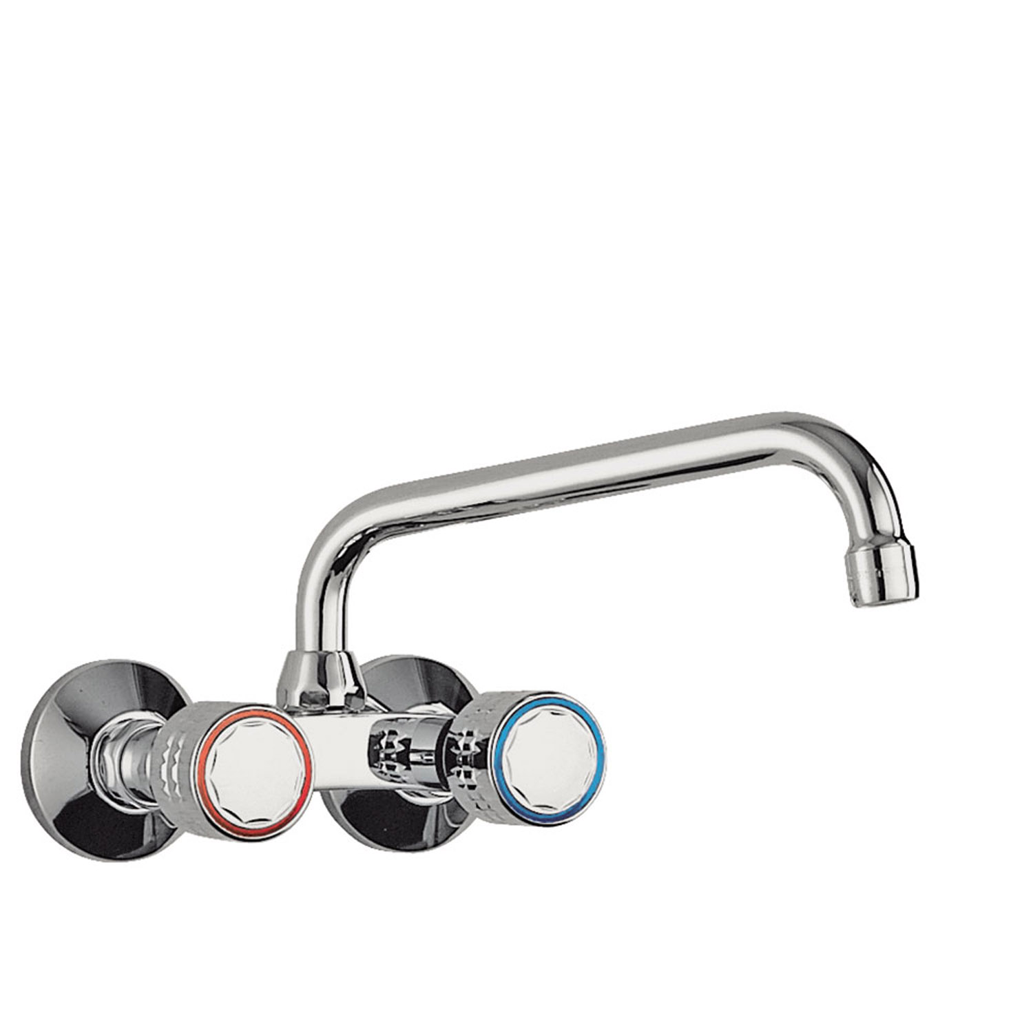 Смеситель для КУХНИ Настенный двухрычажный для кухни-123215 TRES Kitchen