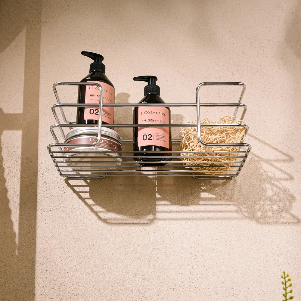 Полка прямая 13.5х30х11 см цвет хром ЧМЗ Новые горизонты STLM-2189400 - Вид №6