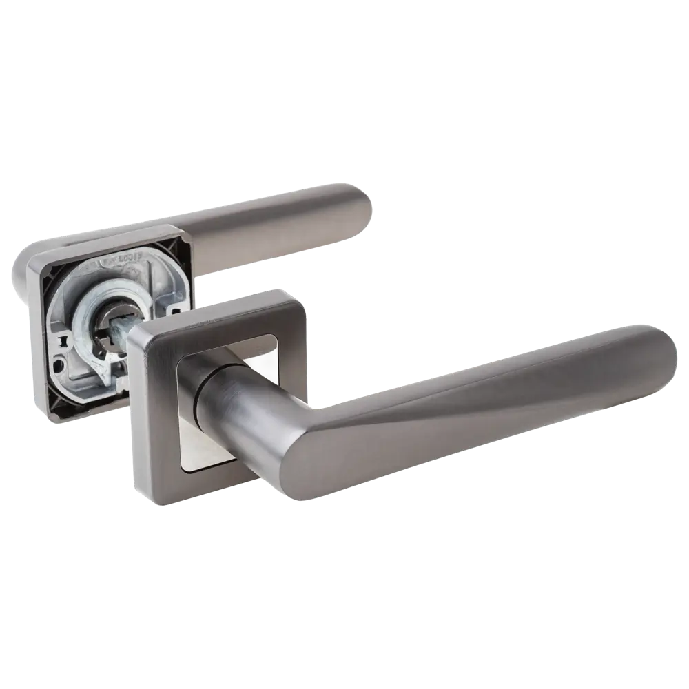 Дверная ручка на розетке Armex H-22114-A без запирания цвет графит STLM-2132775