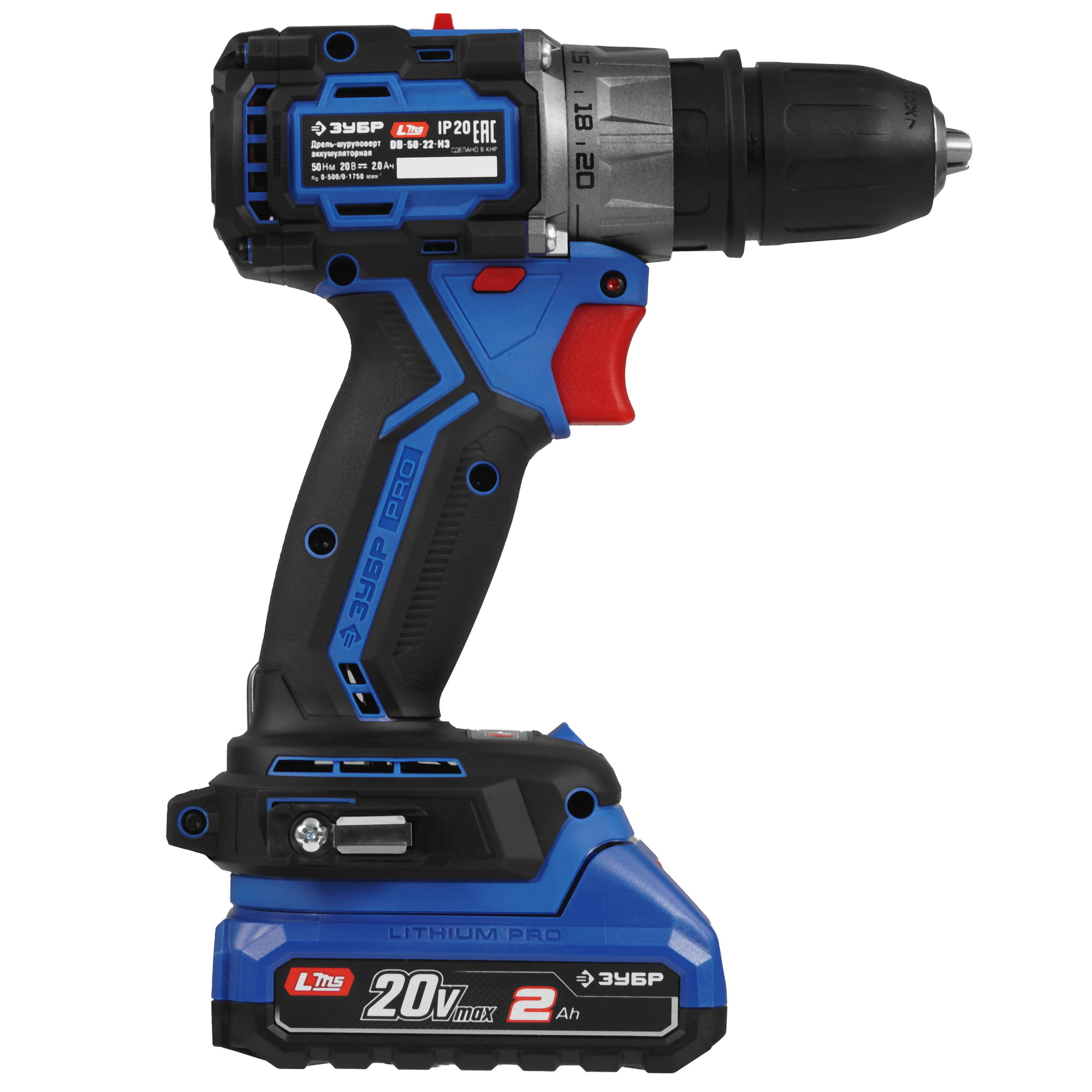 Дрель-шуруповерт ЗУБР DB-50-22-H3 9275998 STDN-0090850 - Вид №2