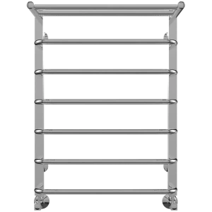 Полотенцесушитель водяной лесенка Equation 50x70 см нижняя подводка 1/2"x3/4" нержавеющая сталь цвет хром с полкой