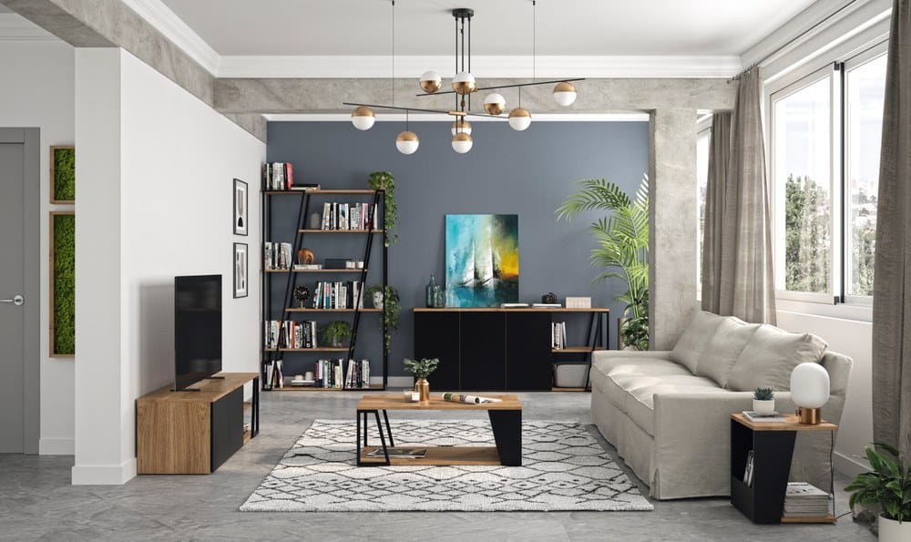 Низкий деревянный журнальный столик с отсеком для хранения TemaHome Albi ARCH-00130644 - Вид №2