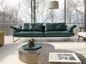 Désirée divani 3-х местный кожаный диван со съемным чехлом Arlon