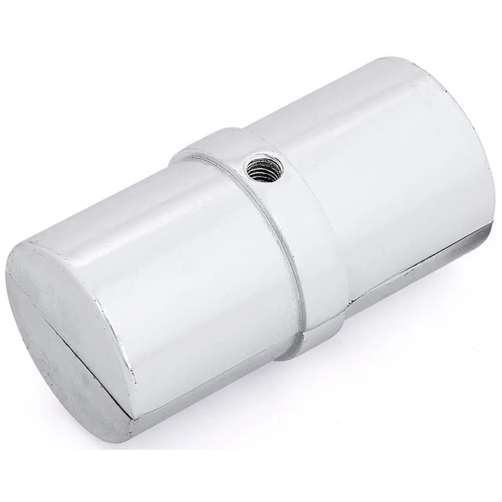 Торцевой соединитель трубы 50 мм алюминий цвет хром PALLADIUM STLM-2086554