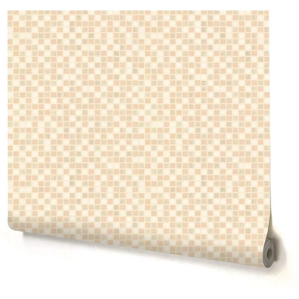 Обои виниловые Палитра Small Tile бежевые 0.53 м 1357-21 STLM-2058114