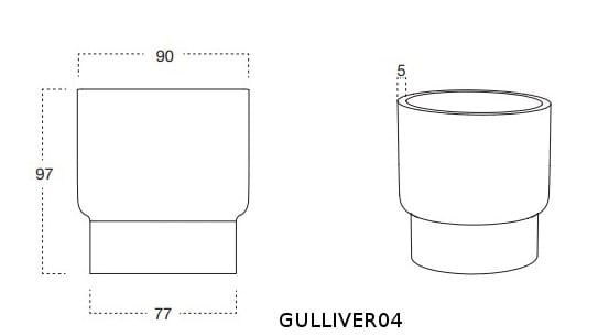 Бетонный садовый горшок Antoniolupi гиганты ARCH-00005178 - Вид №2