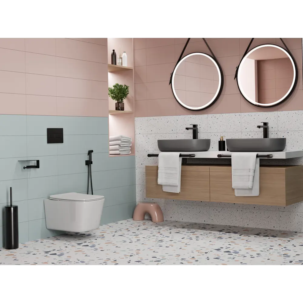 Настенная плитка KREAFORTA Mersey Terrazzo 20x40 см 1.62 м² матовая цвет разноцветный STLM-2100718 - Вид №8