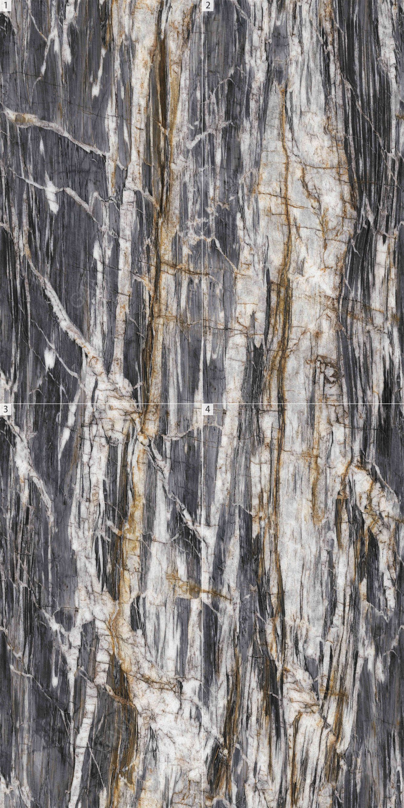 Пол / керамогранит с мраморным эффектом GANI MARBLE TILES GOLDEN MIDNIGHT ARCH-00128518 - Вид №3