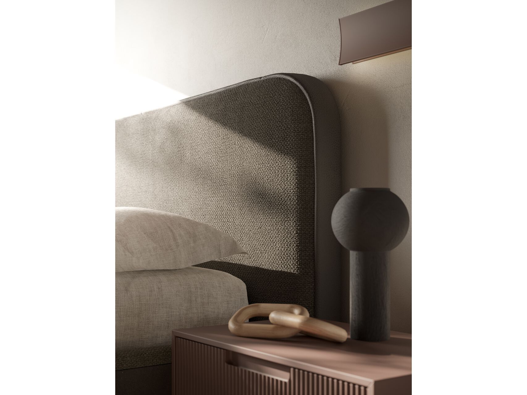 Деревянная двуспальная кровать с мягким изголовьем Santalucia Mobili PONENTE ARCH-00027171 - Вид №2