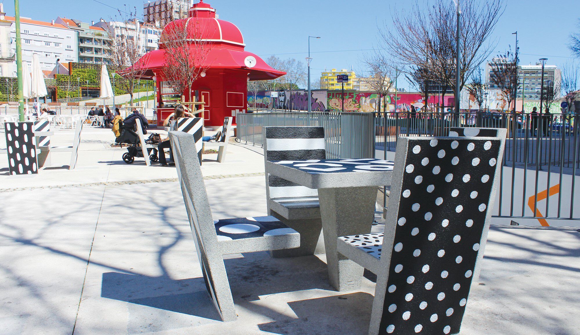 Бетонное наружное сиденье amop Góis ARCH-00139315 - Вид №1