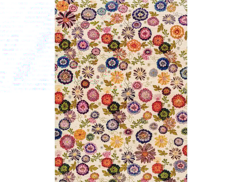 Прямоугольный шерстяной цветочный ковер Zollanvari Ikebana Kyoto-Designer ARCH-00124580