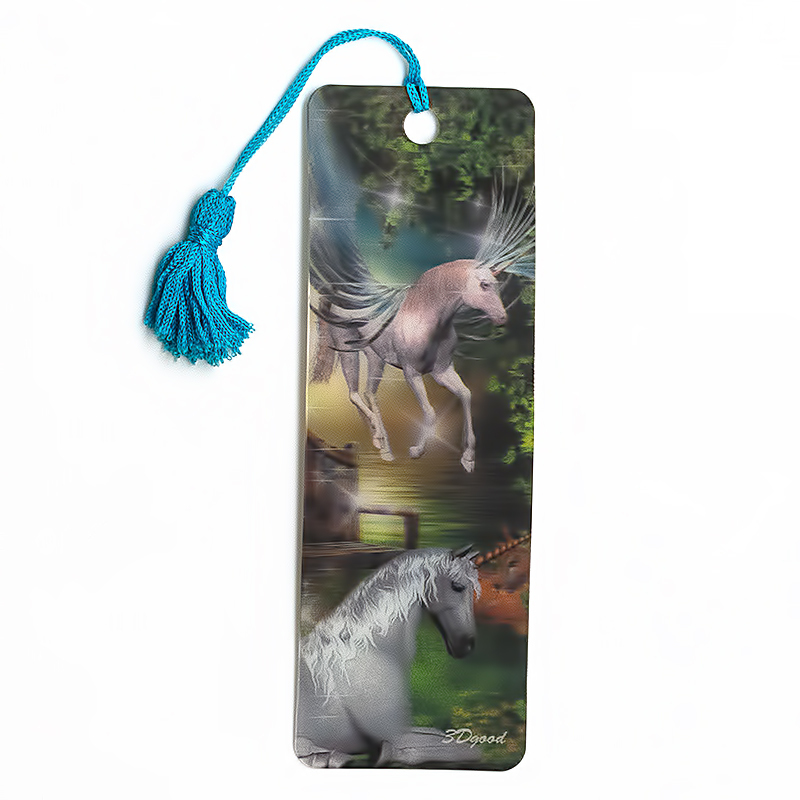 122 Закладка объемная 3D №1 Единорог Santreyd 