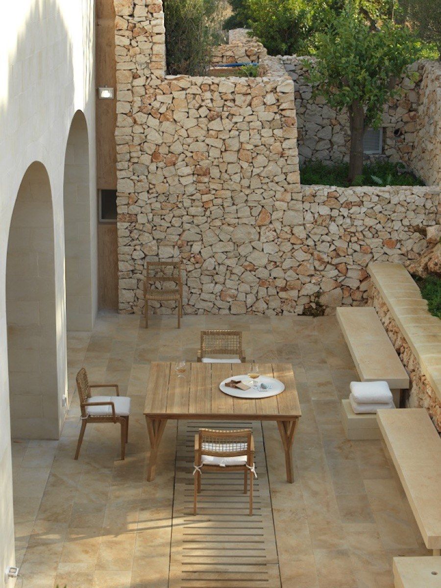 Квадратный стол из тикового дерева Unopiù Synthesis ARCH-00130483 - Вид №2