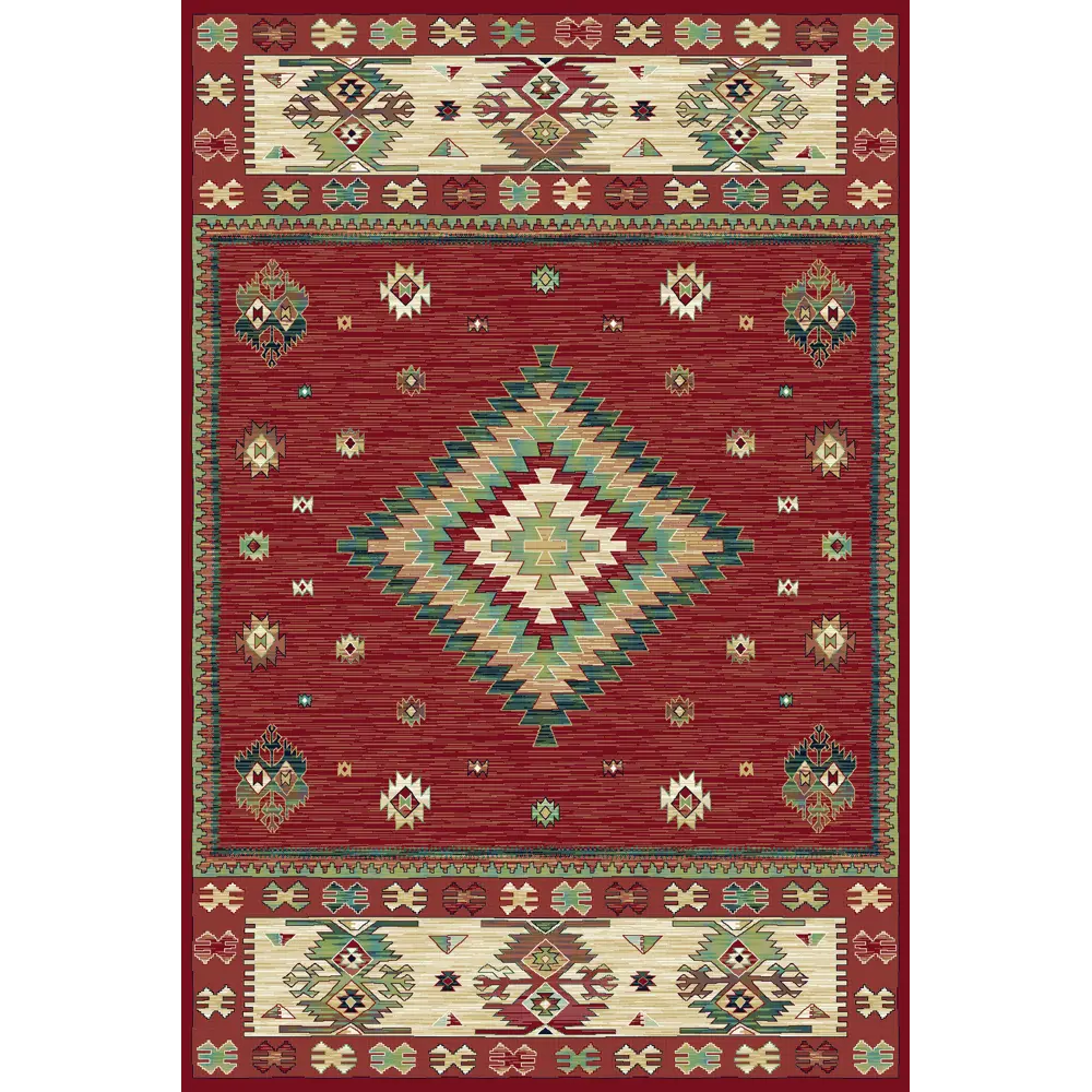 Ковер вискоза Hermitage 14504/1060 67x105 см цвет красный RAGOLLE STLM-2198845